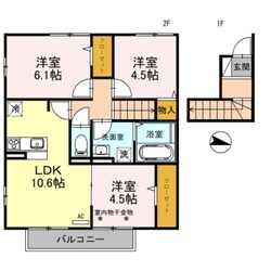 リビオン中野北Ⅱの物件間取画像